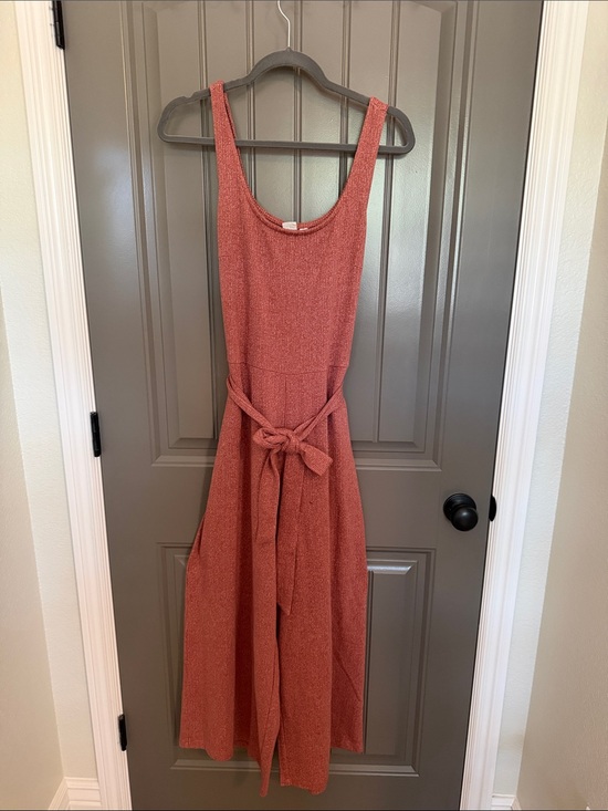 GAP Pants - GAP Rust Tie-Waist Sleeveless Jumpsuit